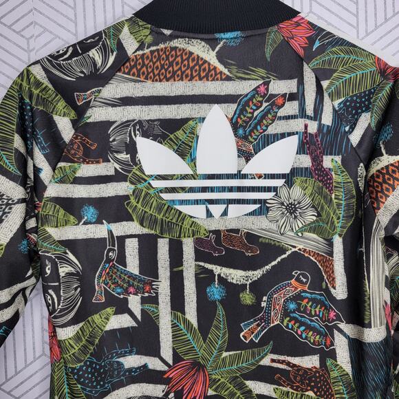 Adidas Xilofloresta Jacket Superstar Farm Tropical Jungle Sz Small - Picture 7 of 16